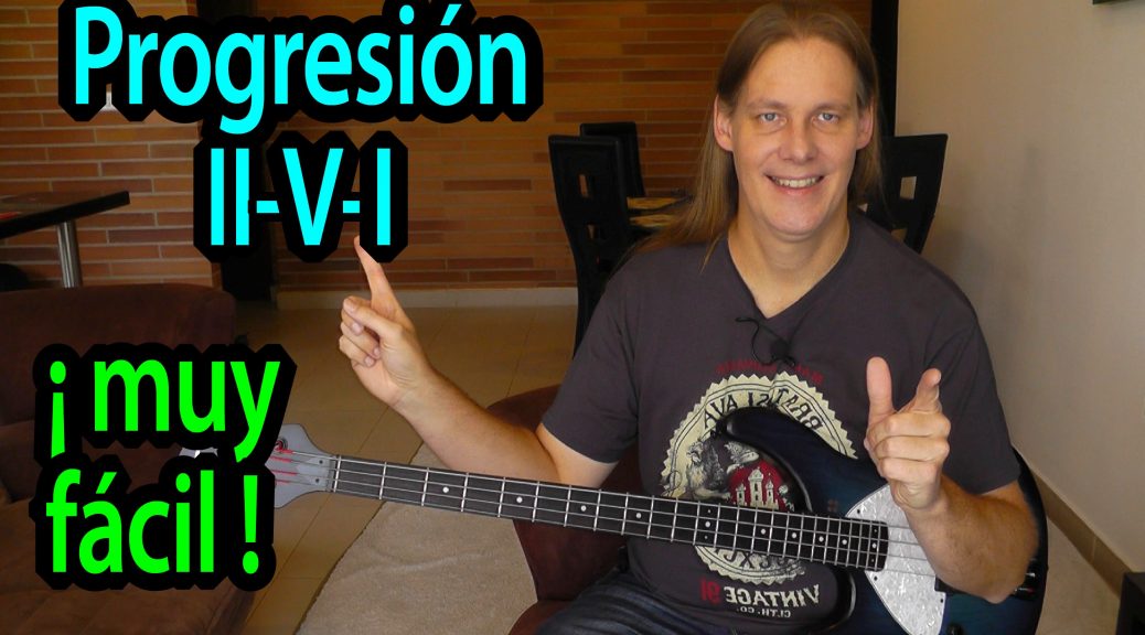Bajista explica el II V I para uso en líneas de bajo y acordes